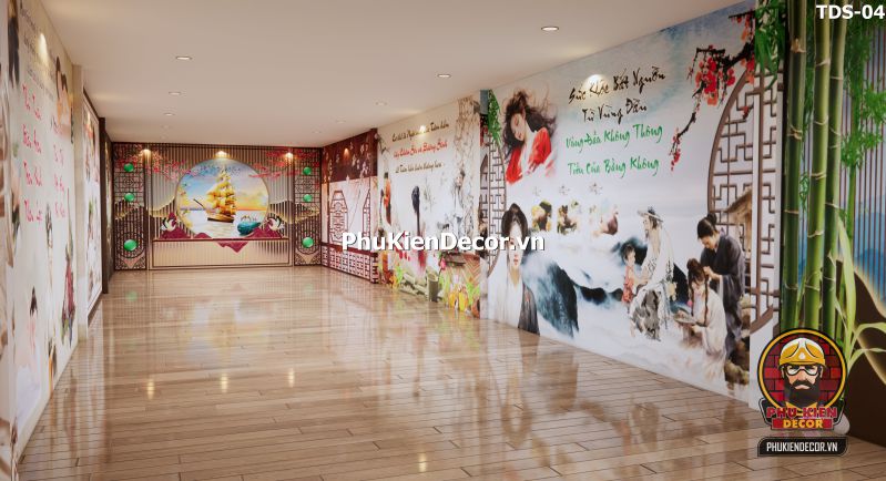 Tranh dán tường spa với hình ảnh thiên nhiên Tranh dán tường spa với hình ảnh thiên nhiên