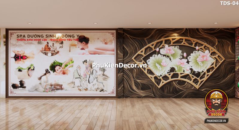 Tranh dán tường spa với hình ảnh thiên nhiên Tranh dán tường spa với hình ảnh thiên nhiên