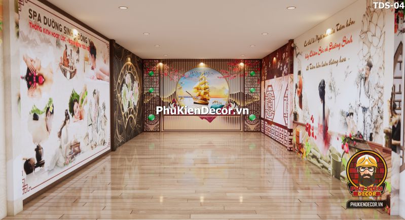 cách trang trí spa dưỡng sinh bằng tranh dán tường 3D cách trang trí spa dưỡng sinh bằng tranh dán tường 3D
