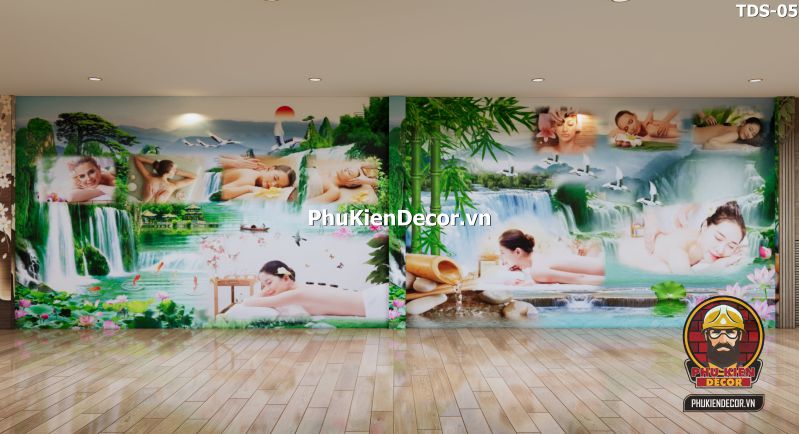 tranh dán tường 3D trang trí spa tranh dán tường 3D trang trí spa