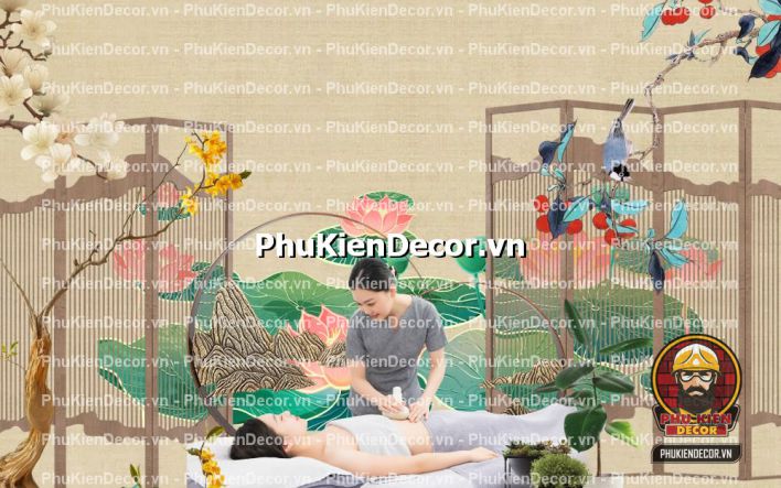 Gợi ý mẫu tranh trang trí tiệm massage gội đầu dưỡng sinh Gợi ý mẫu tranh trang trí tiệm massage gội đầu dưỡng sinh