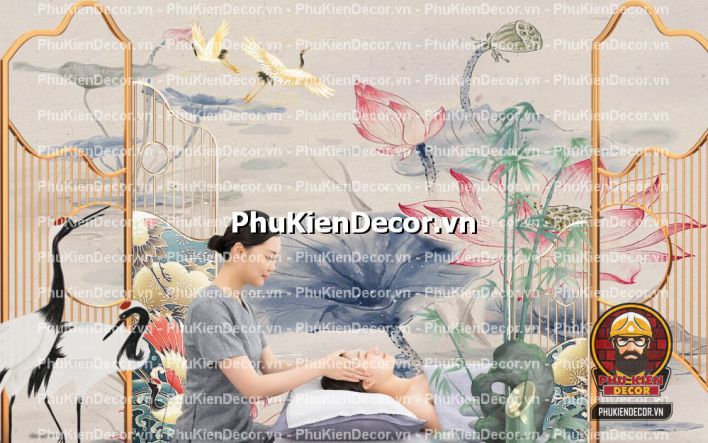 Gợi ý mẫu tranh trang trí tiệm massage gội đầu dưỡng sinh Gợi ý mẫu tranh trang trí tiệm massage gội đầu dưỡng sinh