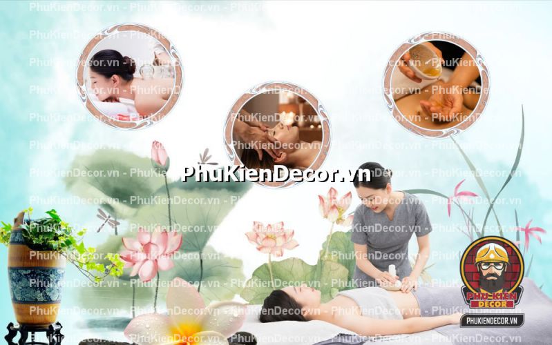 tranh dán tường massage xoa bóp trang trí spa tranh dán tường massage xoa bóp trang trí spa