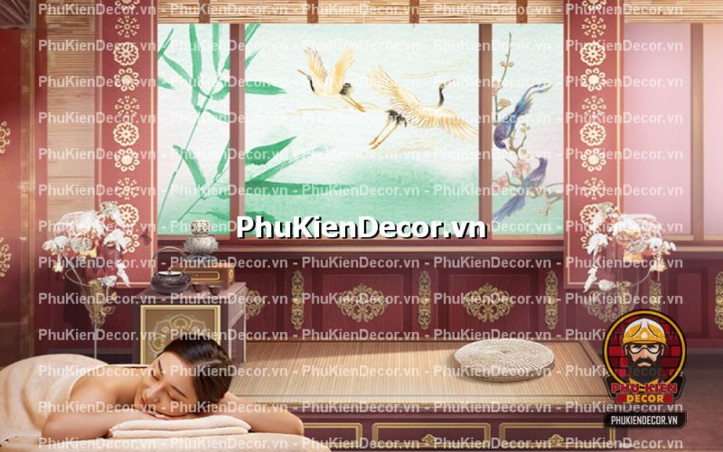 tranh dán tường 3D đông y dưỡng sinh tranh dán tường 3D đông y dưỡng sinh