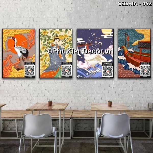Tranh treo tường Geishia Nhật thời đại Ukiyo-e mang nét đẹp đăc sắc của truyền thống lâu đời  Tranh treo tường Geishia Nhật thời đại Ukiyo-e mang nét đẹp đăc sắc của truyền thống lâu đời
