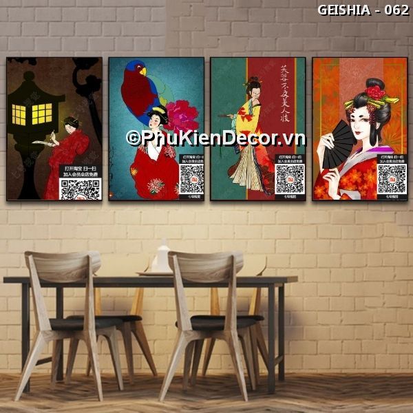 Tranh treo tường Geishia thời đại Ukiyo-e mang vẻ đẹp chuẩn truyền thống của văn hóa Geishia lâu đời Tranh treo tường Geishia thời đại Ukiyo-e mang vẻ đẹp chuẩn truyền thống của văn hóa Geishia lâu đời