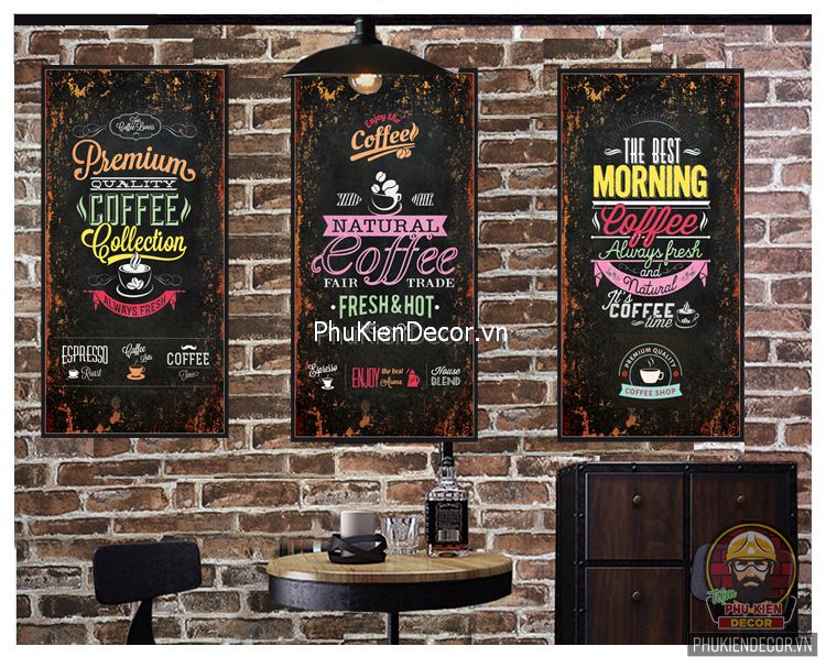 Tranh treo tường quán cafe, bia phong cách ấn tượng, phá cách Tranh treo tường quán cafe, bia phong cách ấn tượng, phá cách