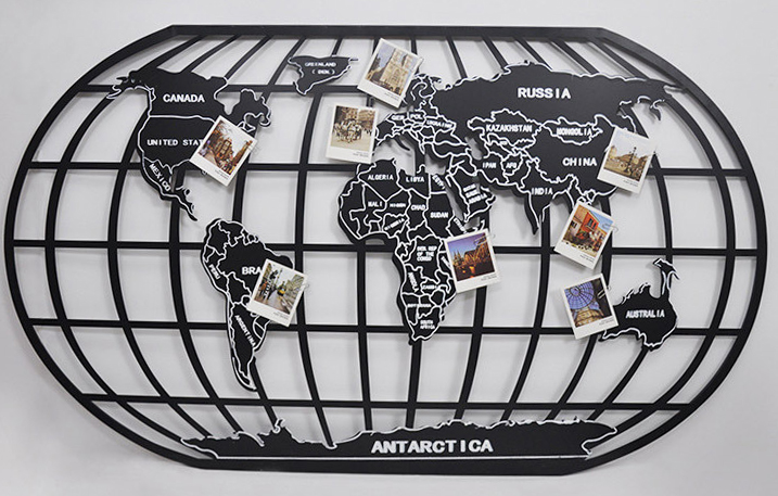 Bản đồ thế giới sắt mỹ thuật trang trí treo tường Bản đồ thế giới sắt mỹ thuật trang trí treo tường