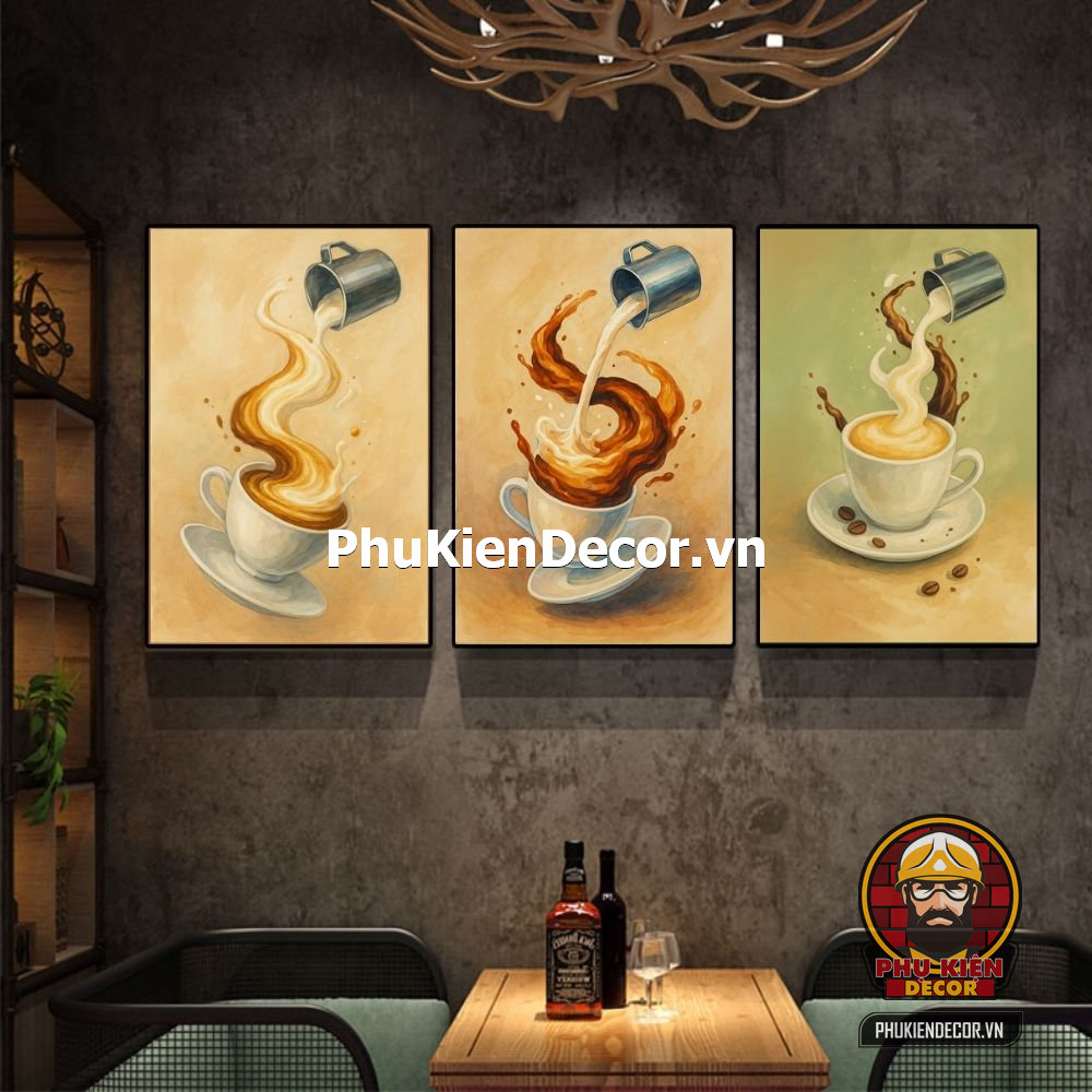 Mẫu tranh treo tường cafe sơn dầu, màu nước Mẫu tranh treo tường cafe sơn dầu, màu nước