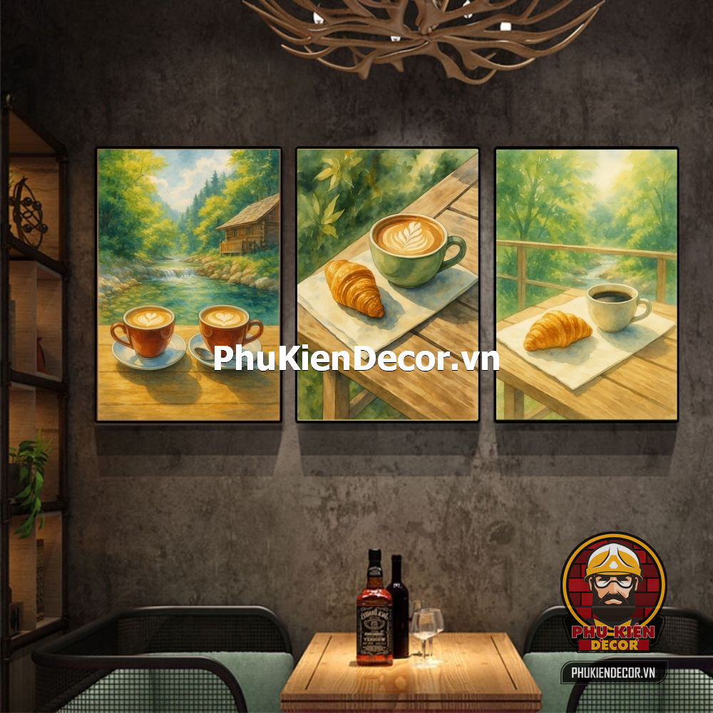 Mẫu tranh treo tường cafe sơn dầu, màu nước Mẫu tranh treo tường cafe sơn dầu, màu nước