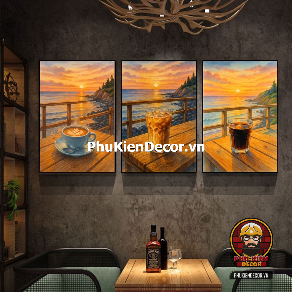 Mẫu tranh treo tường cafe sơn dầu, màu nước Mẫu tranh treo tường cafe sơn dầu, màu nước