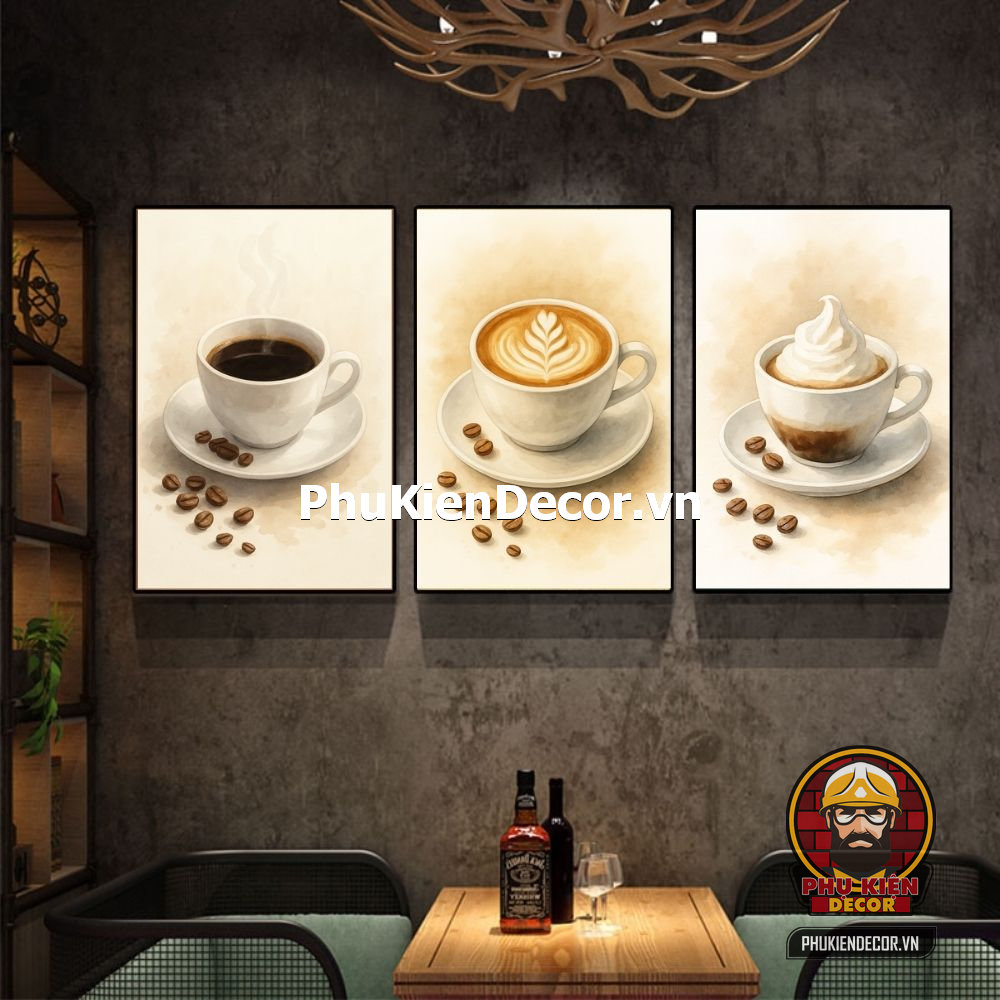 Mẫu tranh treo tường cafe sơn dầu, màu nước Mẫu tranh treo tường cafe sơn dầu, màu nước
