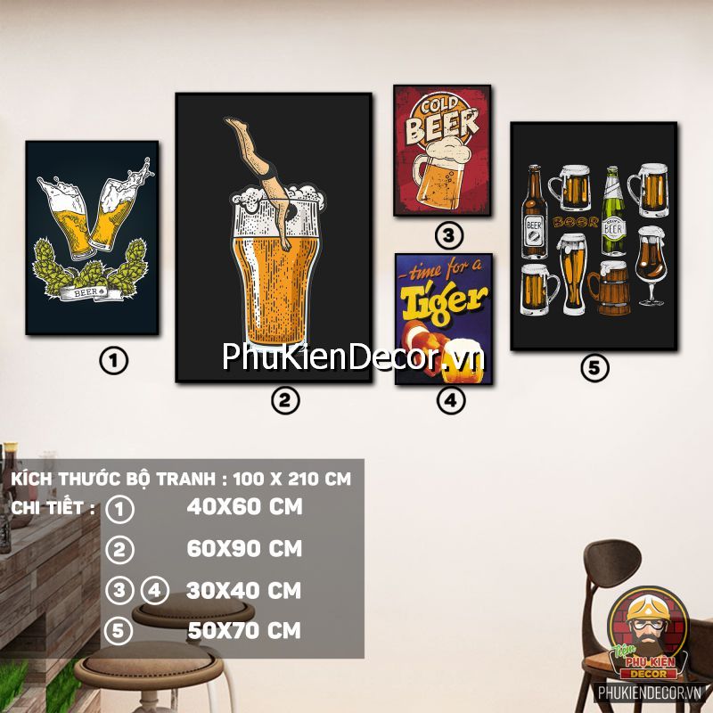 Hình ảnh tranh quán nhậu treo tường trag trí bắt mắt Hình ảnh tranh quán nhậu treo tường trag trí bắt mắt