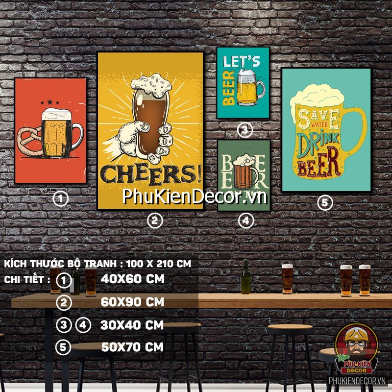 Tranh treo tường trang trí quán nhậu tạo điểm nổi bật cho quán Tranh treo tường trang trí quán nhậu tạo điểm nổi bật cho quán