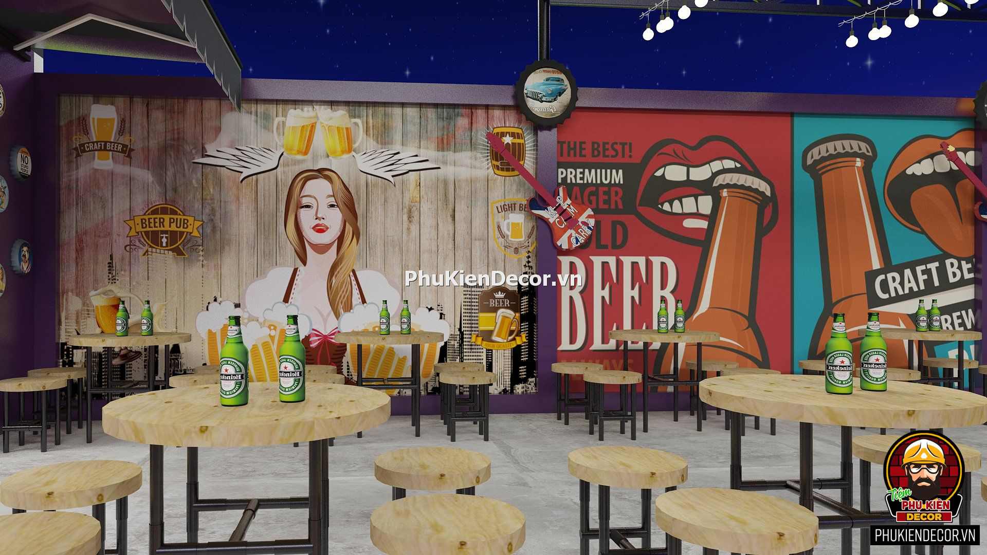 Cách trang trí Quán Cafe Bia, Bar, Pub độc lạ Cách trang trí Quán Cafe Bia, Bar, Pub độc lạ