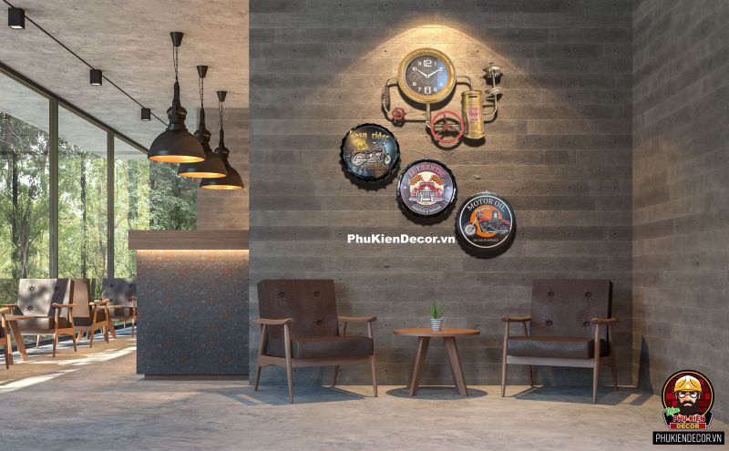 Combo decor phong cách công nghiệp cho bức tường bạn đầy nghê thuật Combo decor phong cách công nghiệp cho bức tường bạn đầy nghê thuật
