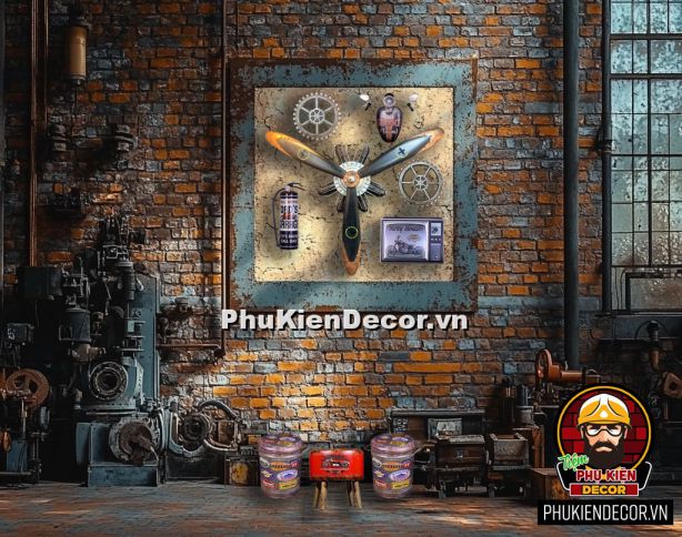 Combo decor phong cách công nghiệp cho bức tường bạn đầy nghê thuật Combo decor phong cách công nghiệp cho bức tường bạn đầy nghê thuật