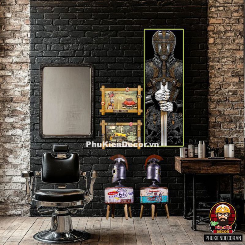 Tạo phong cách riêng cho barbershop với combo decor độc đáo Tạo phong cách riêng cho barbershop với combo decor độc đáo