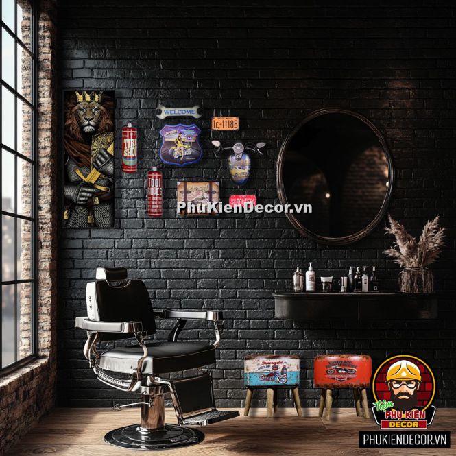 Tạo phong cách riêng cho barbershop với combo decor độc đáo Tạo phong cách riêng cho barbershop với combo decor độc đáo