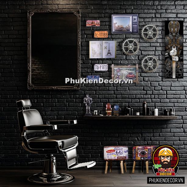 Tạo phong cách riêng cho barbershop với combo decor độc đáo Tạo phong cách riêng cho barbershop với combo decor độc đáo