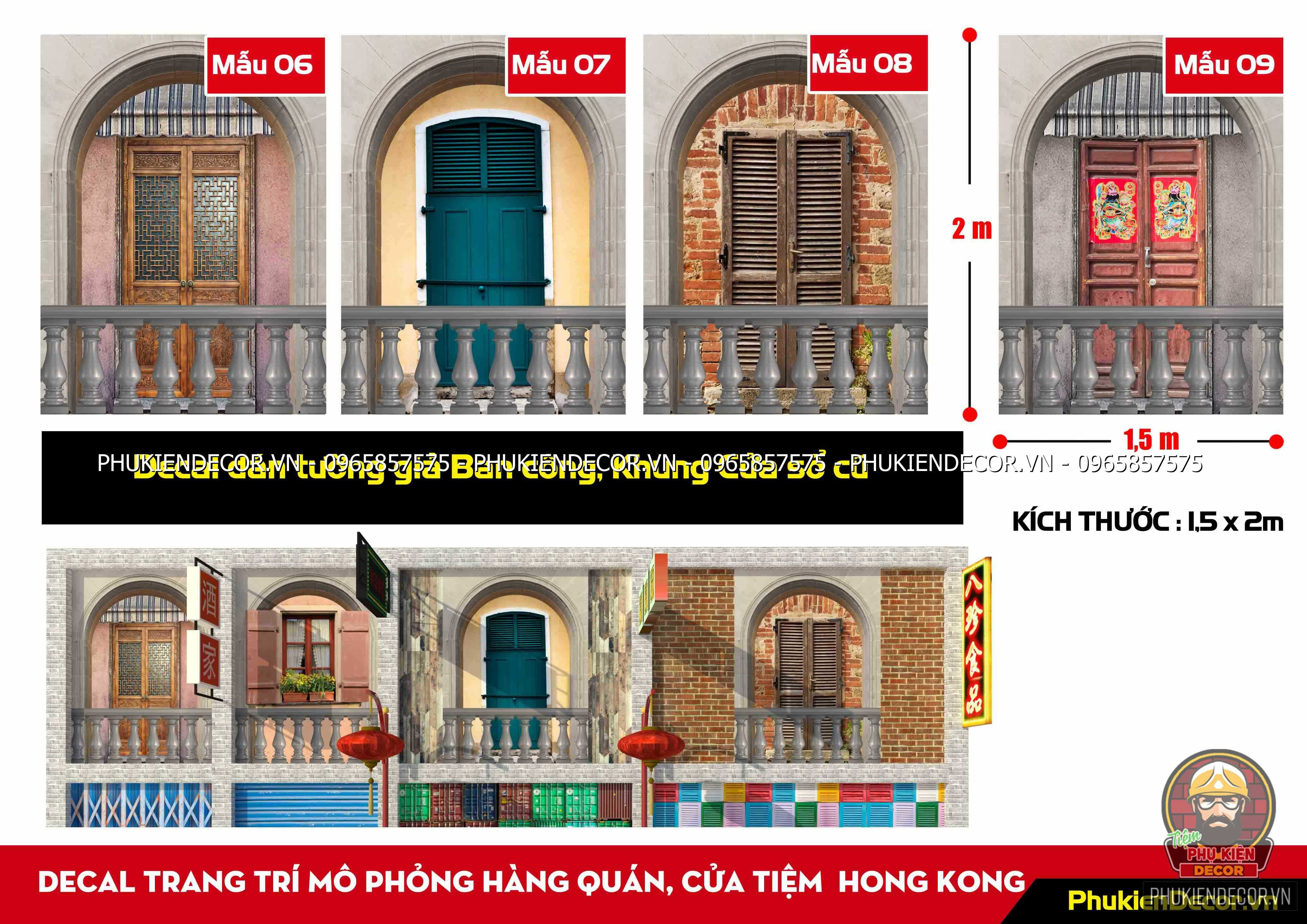 Set Decal Dán Tường 50 Tấm Mix Lộn Xộn Cực Độc