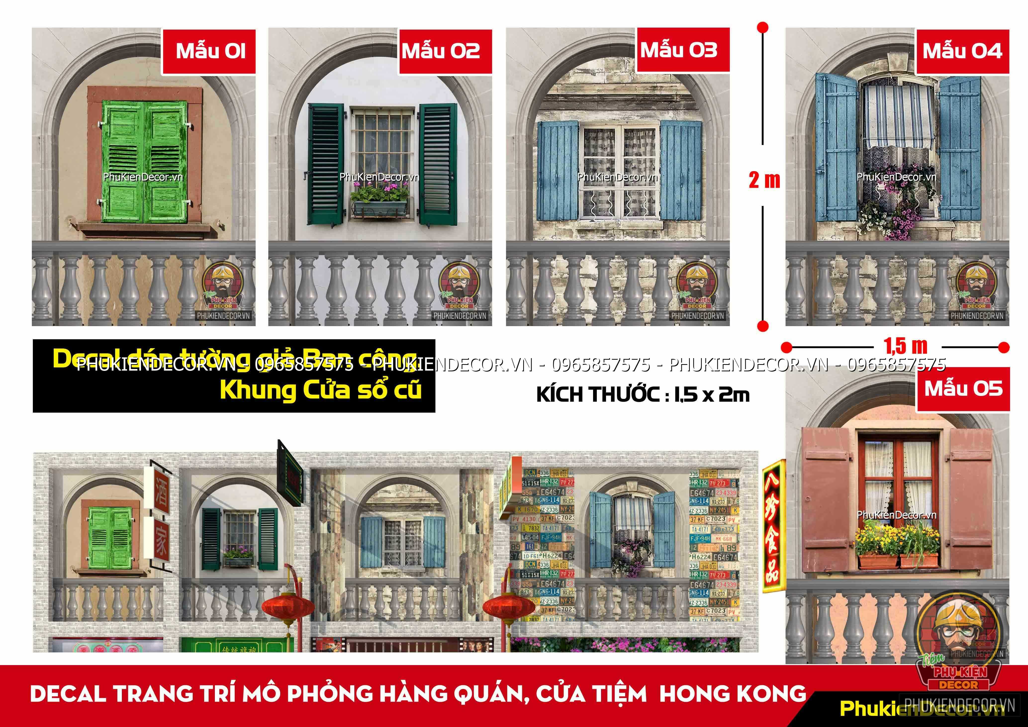 Decal Kiểu Bảng Hiệu Quảng Cáo Chữ Hong Kong Cực Kì Độc Lạ