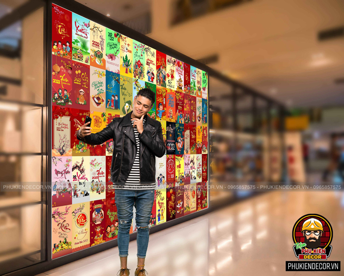 Decal dán tường trang trí Tết 2022 Nhâm Dần Decal dán tường trang trí Tết 2022 Nhâm Dần