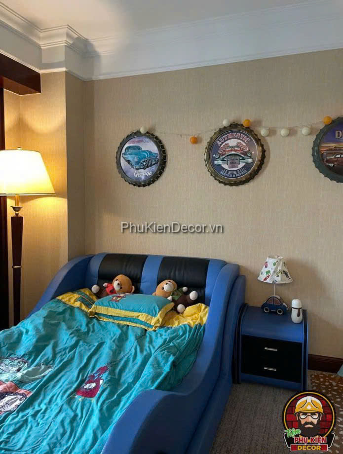 Nắp chai bia treo tường điểm nhấn cho không gian phòng ngủ Nắp chai bia treo tường điểm nhấn cho không gian phòng ngủ