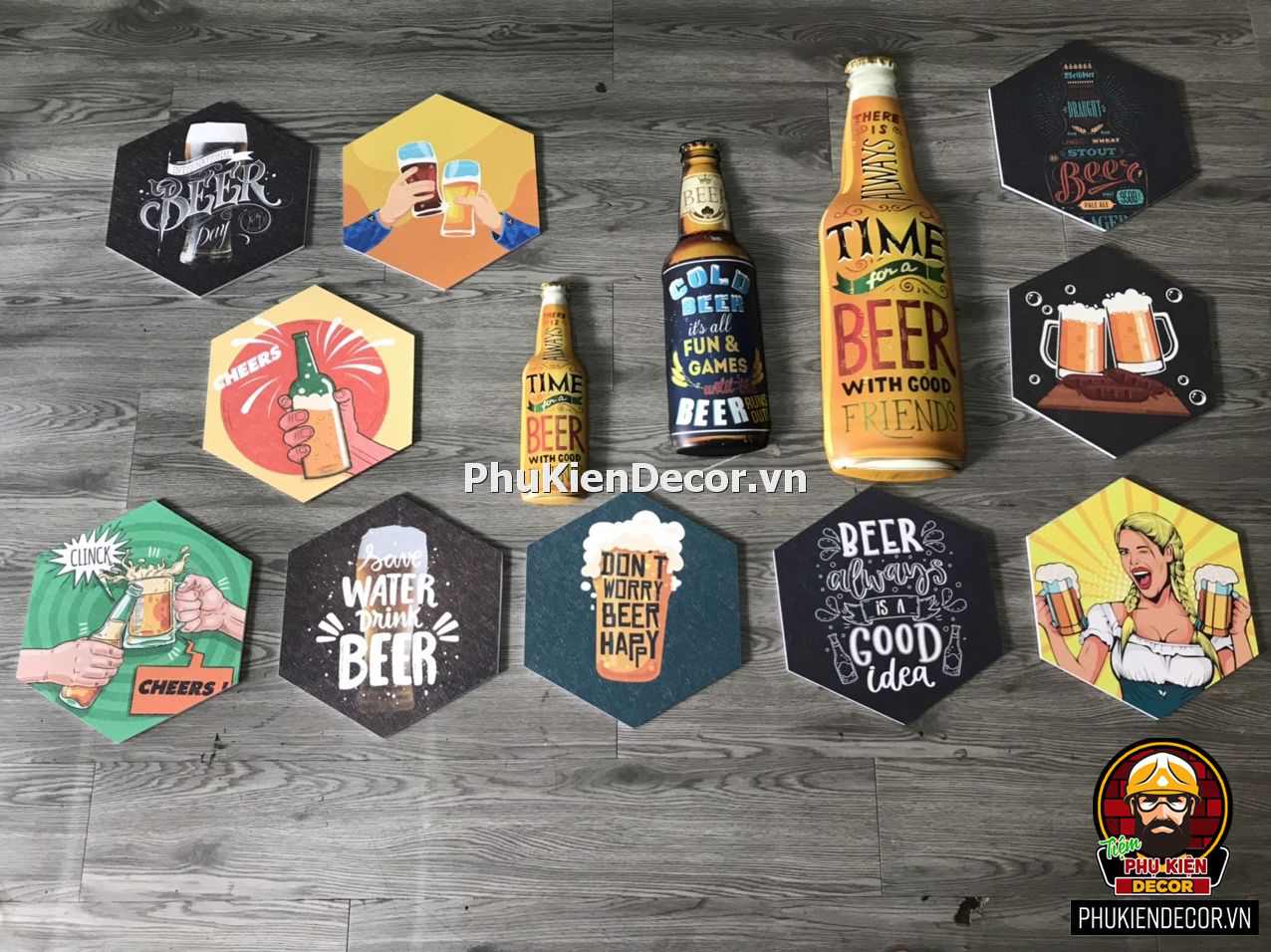 Đồ trang trí decor nhà hàng, quán nhậu, Bia, Hải sản lẩu ốc Đồ trang trí decor nhà hàng, quán nhậu, Bia, Hải sản lẩu ốc