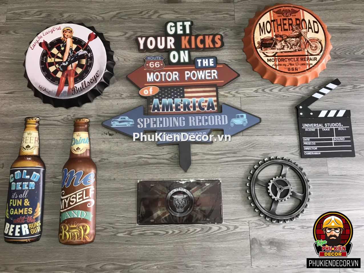 Đồ trang trí decor nhà hàng, quán nhậu, Bia, Hải sản lẩu ốc Đồ trang trí decor nhà hàng, quán nhậu, Bia, Hải sản lẩu ốc