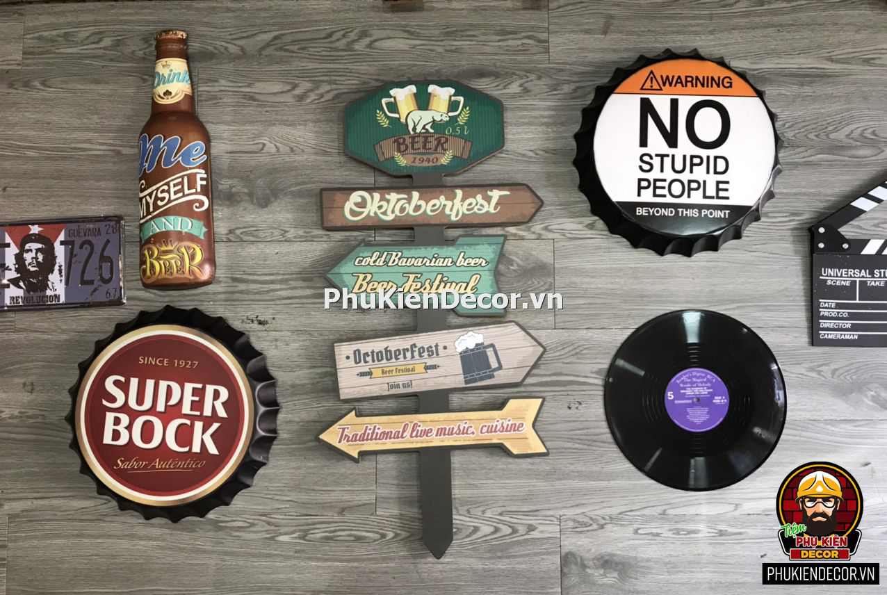 Đồ trang trí decor nhà hàng, quán nhậu, Bia, Hải sản lẩu ốc Đồ trang trí decor nhà hàng, quán nhậu, Bia, Hải sản lẩu ốc