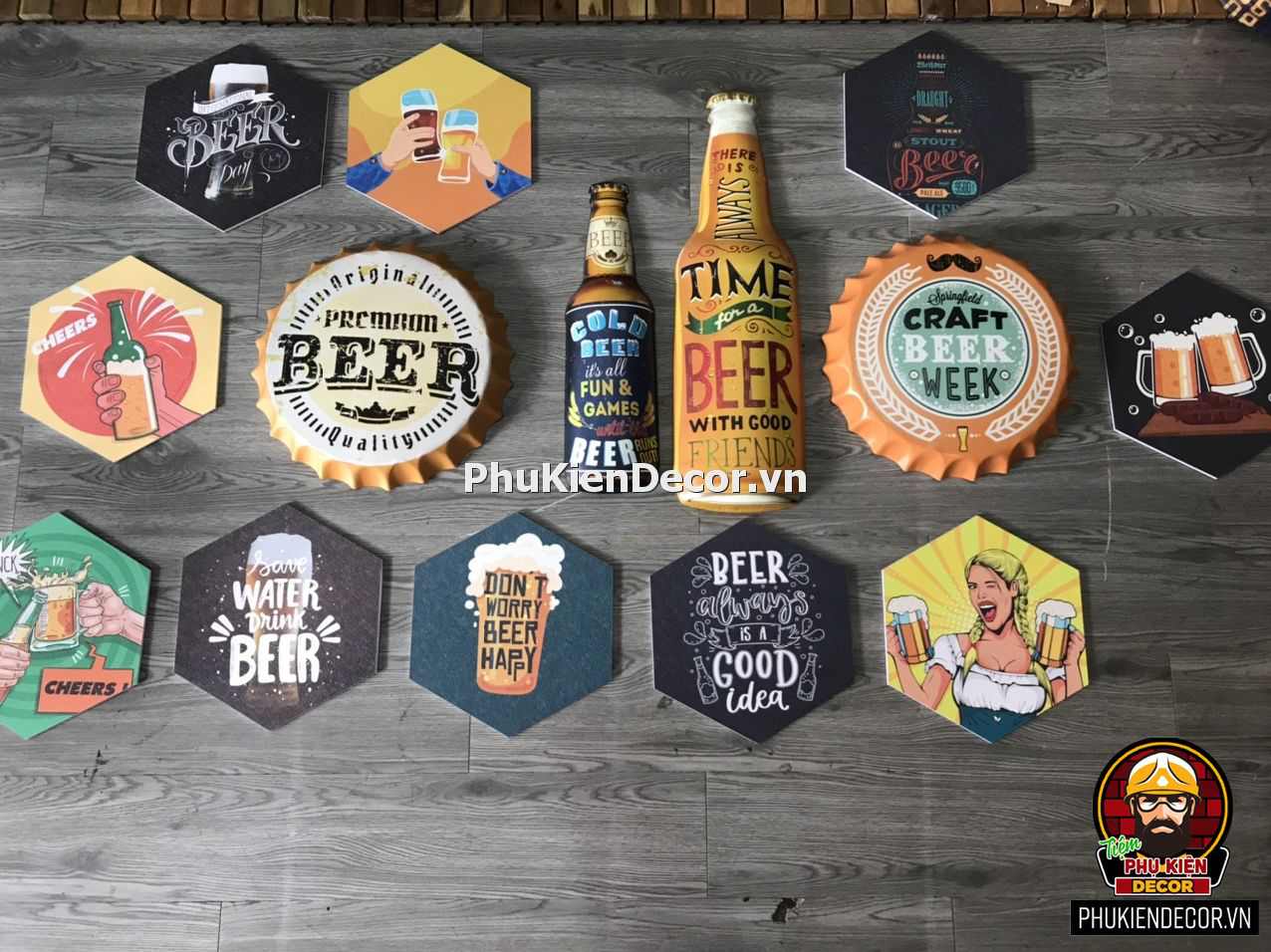 Đồ trang trí decor nhà hàng, quán nhậu, Bia, Hải sản lẩu ốc Đồ trang trí decor nhà hàng, quán nhậu, Bia, Hải sản lẩu ốc