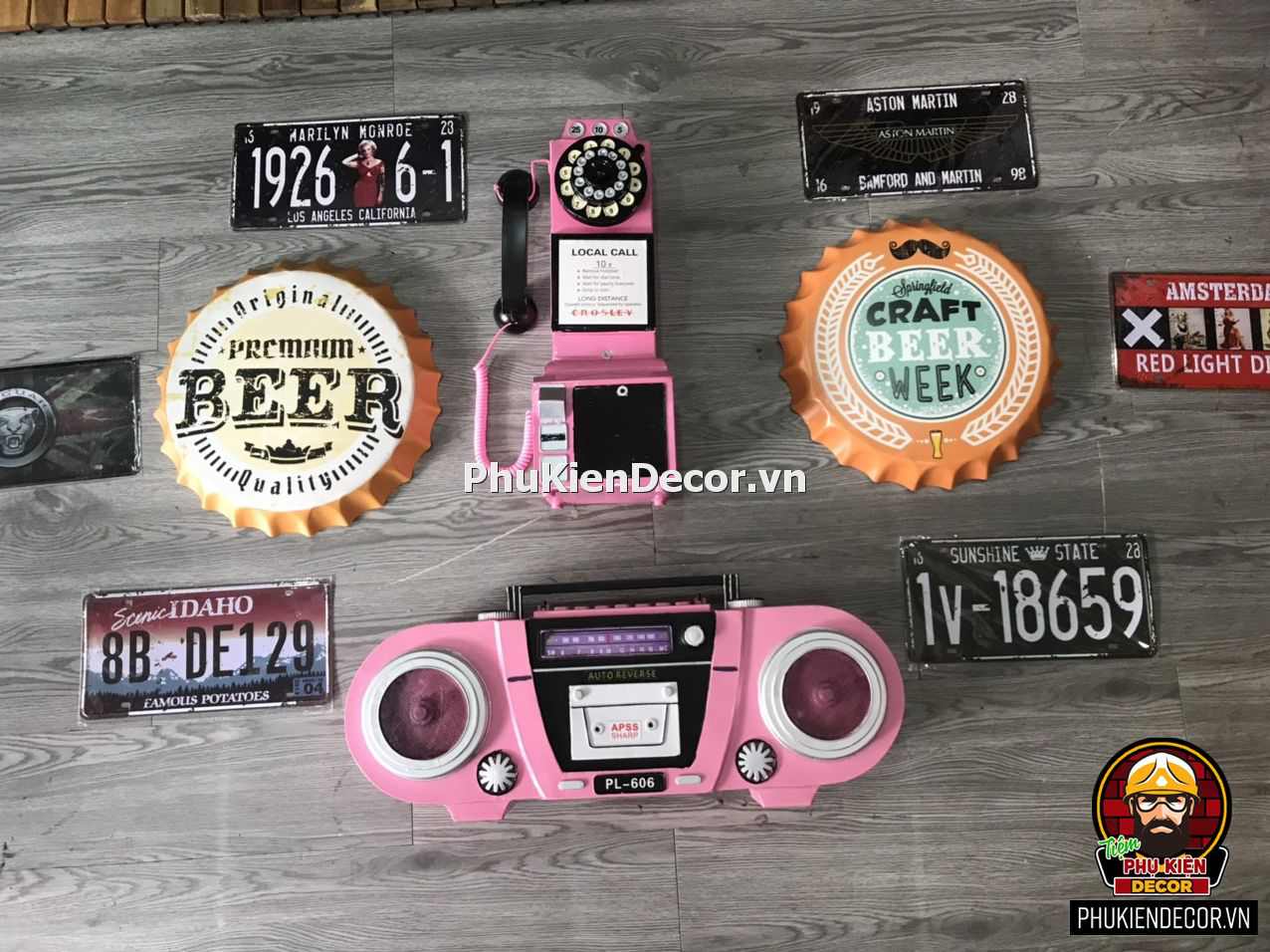 Đồ trang trí decor nhà hàng, quán nhậu, Bia, Hải sản lẩu ốc Đồ trang trí decor nhà hàng, quán nhậu, Bia, Hải sản lẩu ốc