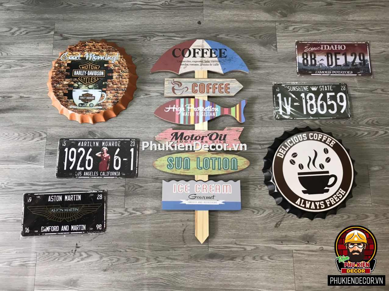 Đồ trang trí decor nhà hàng, quán nhậu, Bia, Hải sản lẩu ốc Đồ trang trí decor nhà hàng, quán nhậu, Bia, Hải sản lẩu ốc