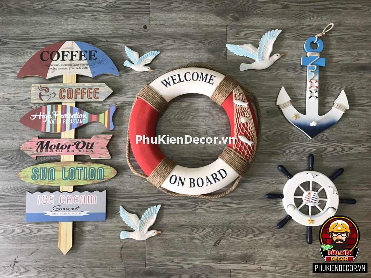 Đồ trang trí decor nhà hàng, quán nhậu, Bia, Hải sản lẩu ốc Đồ trang trí decor nhà hàng, quán nhậu, Bia, Hải sản lẩu ốc