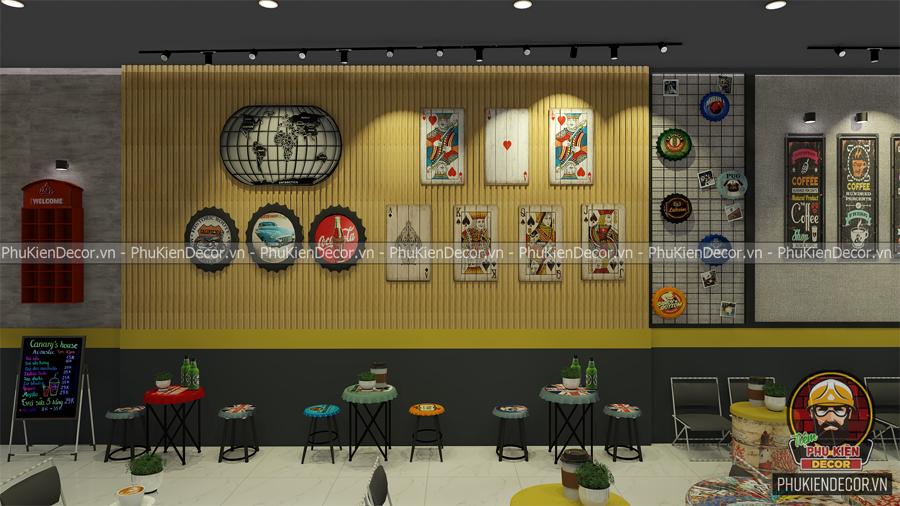 Các món đồ trang trí độc lạ cho Quán Cafe nhỏ xinh hơn Các món đồ trang trí độc lạ cho Quán Cafe nhỏ xinh hơn