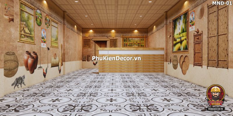 Tranh dán tường chủ đề vách đất đá Tranh dán tường chủ đề vách đất đá