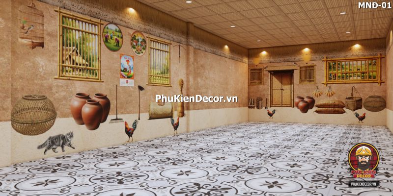 Tranh dán tường trang trí quán nhậu, quán vỉa hè bình dân Tranh dán tường trang trí quán nhậu, quán vỉa hè bình dân