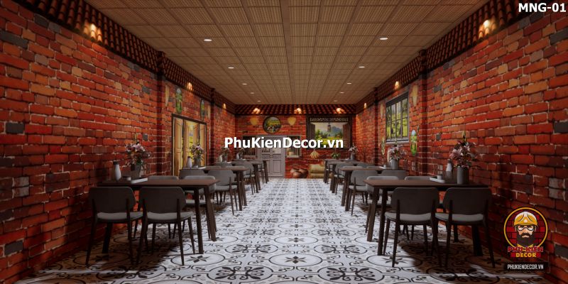 Tranh vách đất đá trang trí cho quán cà phê phong cách đồng quê Tranh vách đất đá trang trí cho quán cà phê phong cách đồng quê