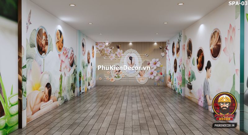 Tranh dán tường Trang Trí Tiệm Gội Đầu, Massage, Xông Hơi Tranh dán tường Trang Trí Tiệm Gội Đầu, Massage, Xông Hơi