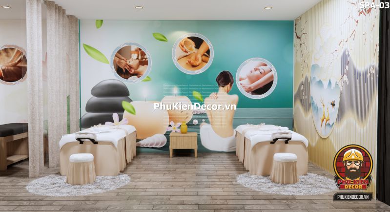 Tranh dán tường Trang Trí Tiệm Gội Đầu, Massage, Xông Hơi Tranh dán tường Trang Trí Tiệm Gội Đầu, Massage, Xông Hơi
