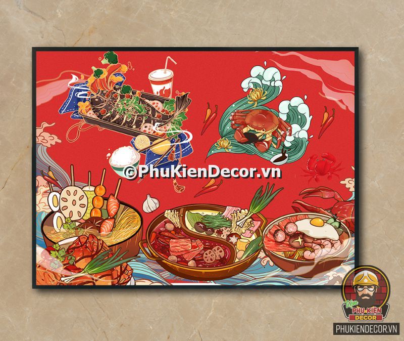 Hình ảnh món ăn trang trí quán lẩu nướng xiên que Hình ảnh món ăn trang trí quán lẩu nướng xiên que