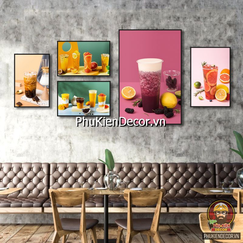 Mẫu tranh treo tường quán Sinh Tố - Nước Ép - Giải Khát Mẫu tranh treo tường quán Sinh Tố - Nước Ép - Giải Khát