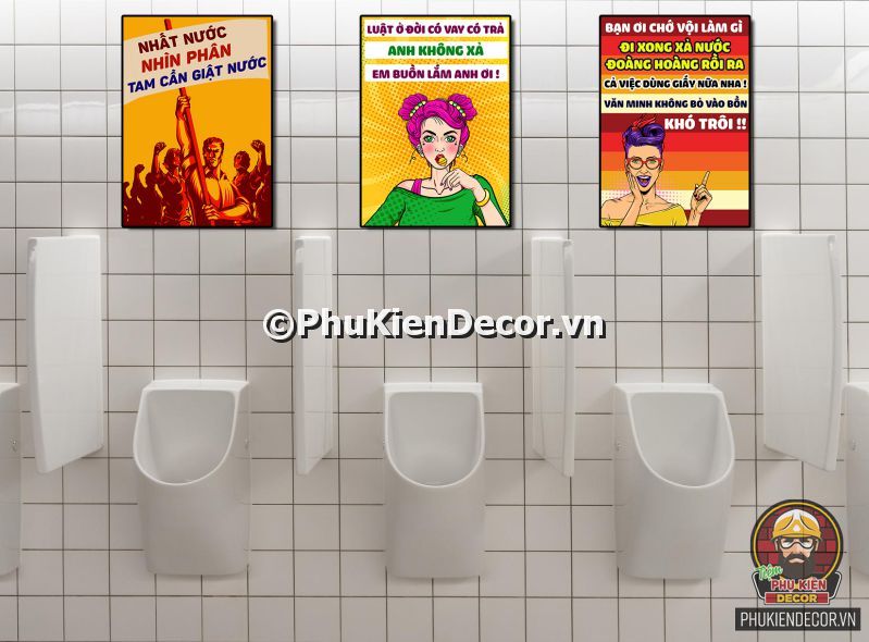 Những mẫu slogan trang trí WC vui nhộn Những mẫu slogan trang trí WC vui nhộn