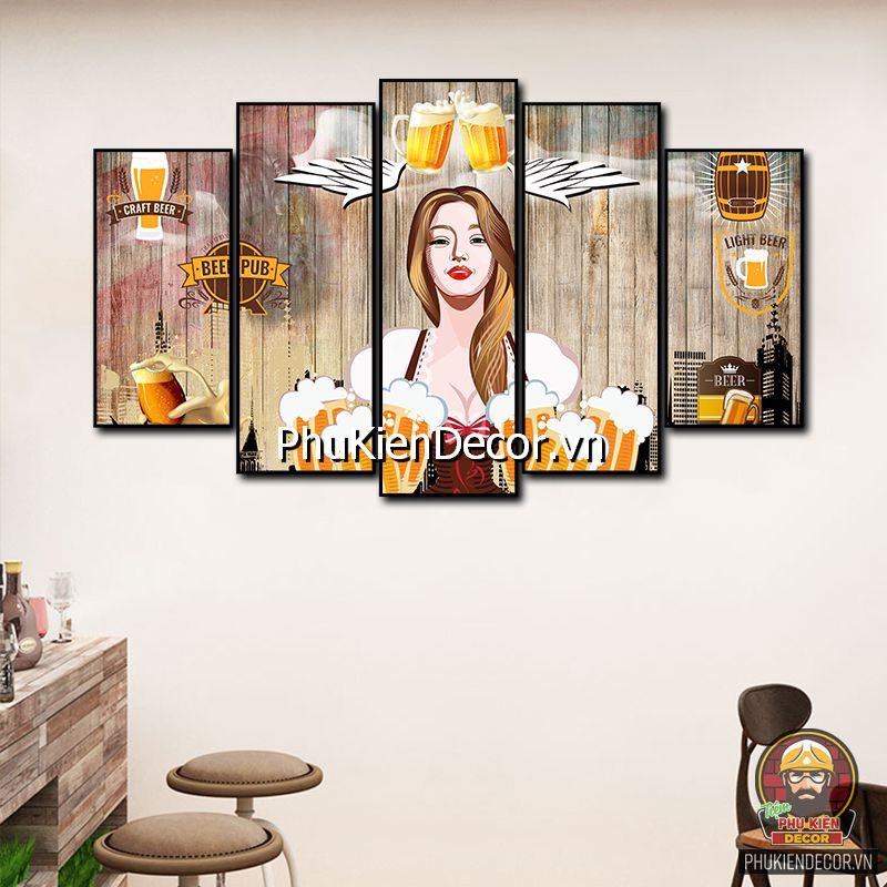 Hình ảnh quán nhậu treo tường trang trí ấn tượng Hình ảnh quán nhậu treo tường trang trí ấn tượng