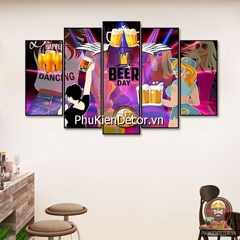 Hình ảnh quán nhậu treo tường trang trí ấn tượng Hình ảnh quán nhậu treo tường trang trí ấn tượng