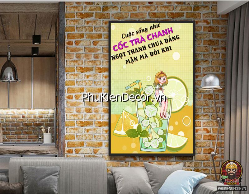 Hình ảnh tranh tiệm sinh tố tạo điểm nhấn cho quán Hình ảnh tranh tiệm sinh tố tạo điểm nhấn cho quán