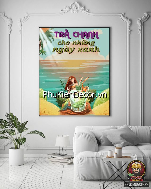 Tranh trang trí tiệm nước ép phong cách nổi bật Tranh trang trí tiệm nước ép phong cách nổi bật