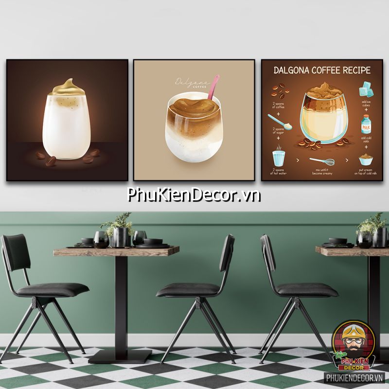 Mẫu tranh trang trí quán cafe đẹp mắt, ấn tượng Mẫu tranh trang trí quán cafe đẹp mắt, ấn tượng