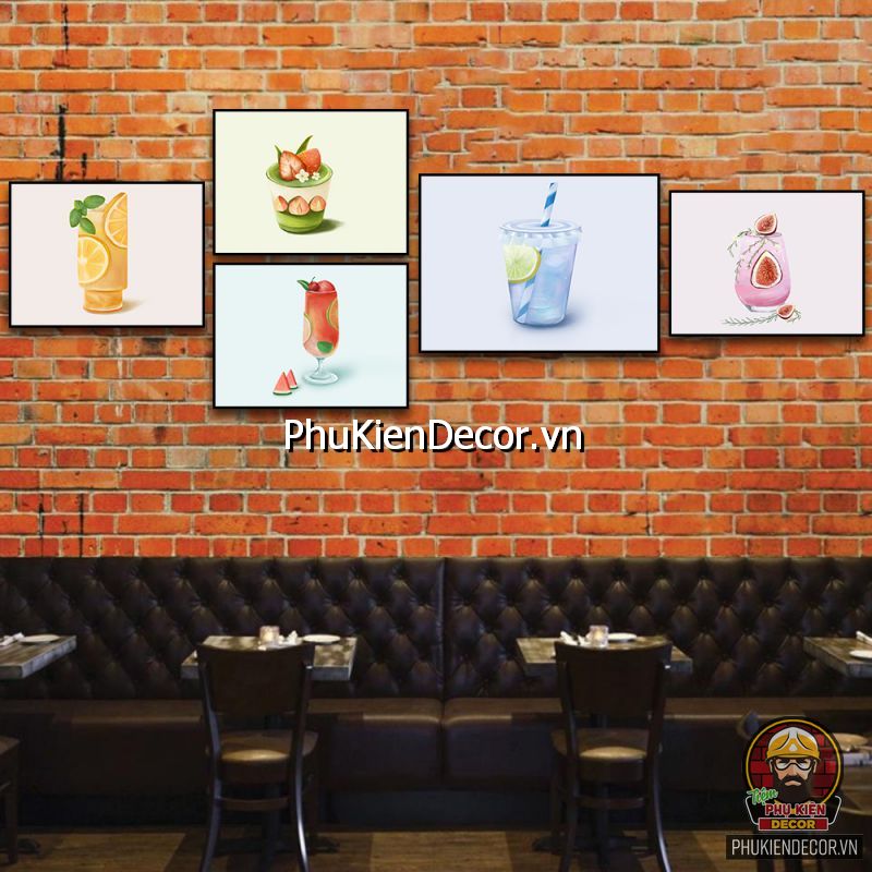 Mẫu tranh quán bánh trà thịnh hành nhất hiện nay Mẫu tranh quán bánh trà thịnh hành nhất hiện nay